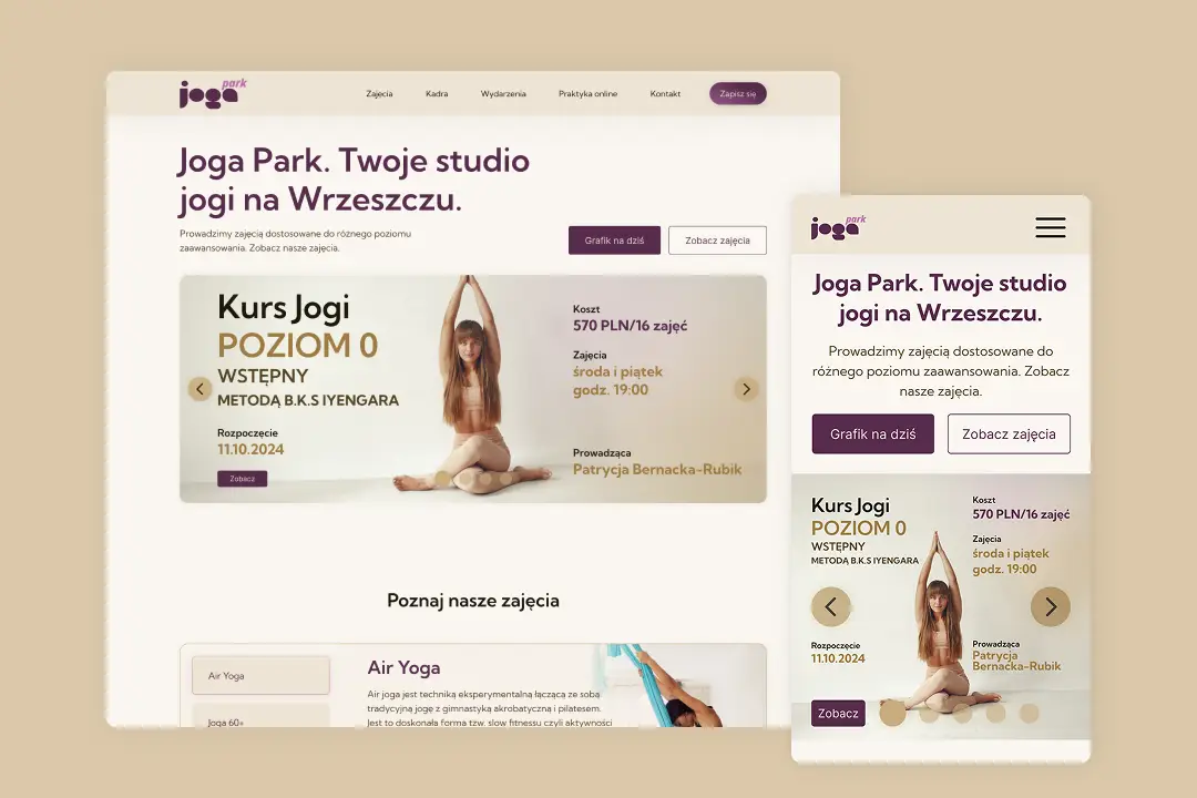 miniaturka projektu joga park redesign